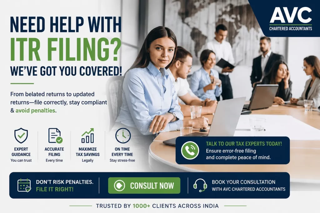 how avc help with itr filling ?