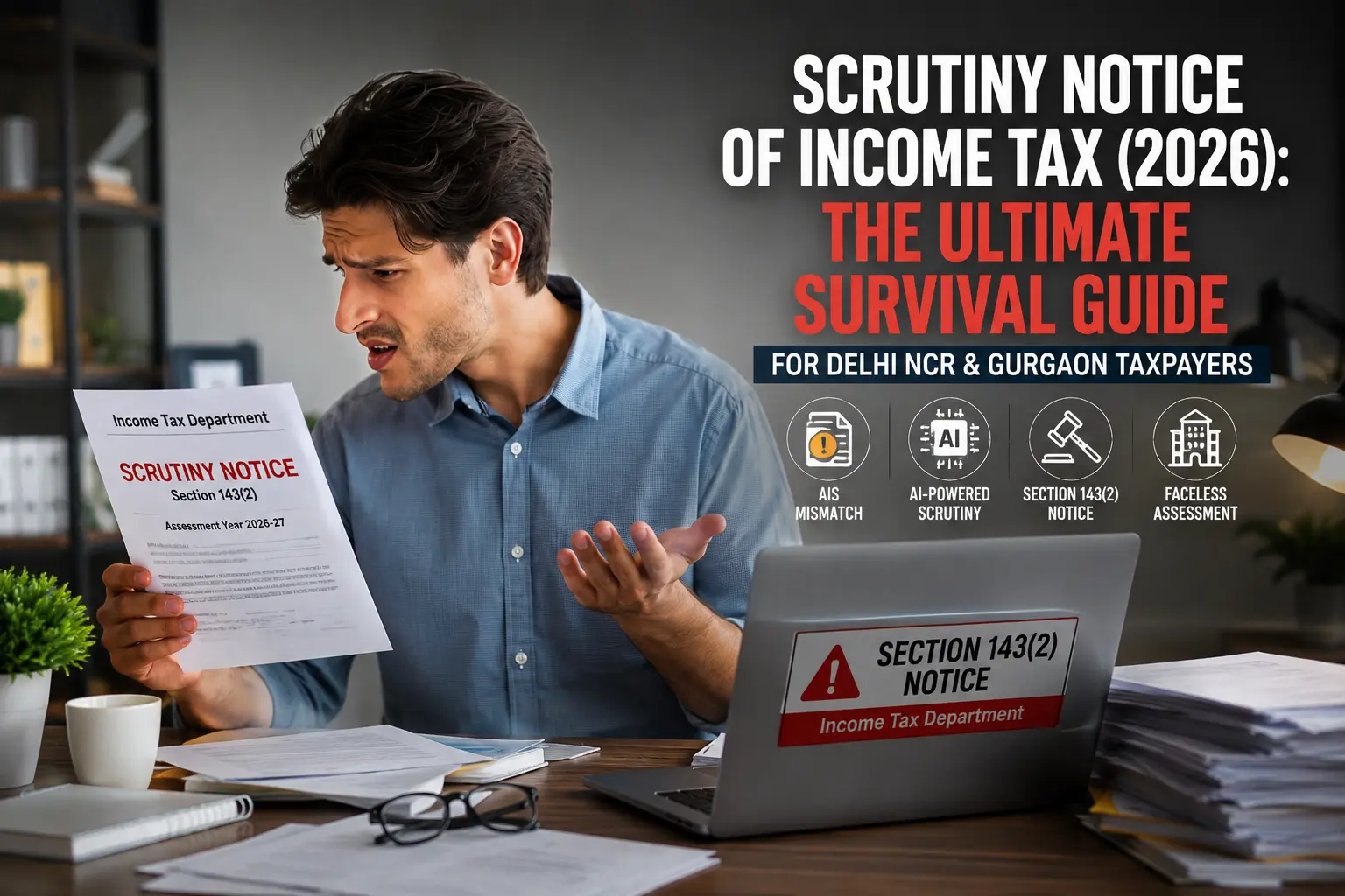 Scrutiny Notice of Income Tax (2026): The Ultimate Survival Guide for Delhi NCR & Gurgaon Taxpayers