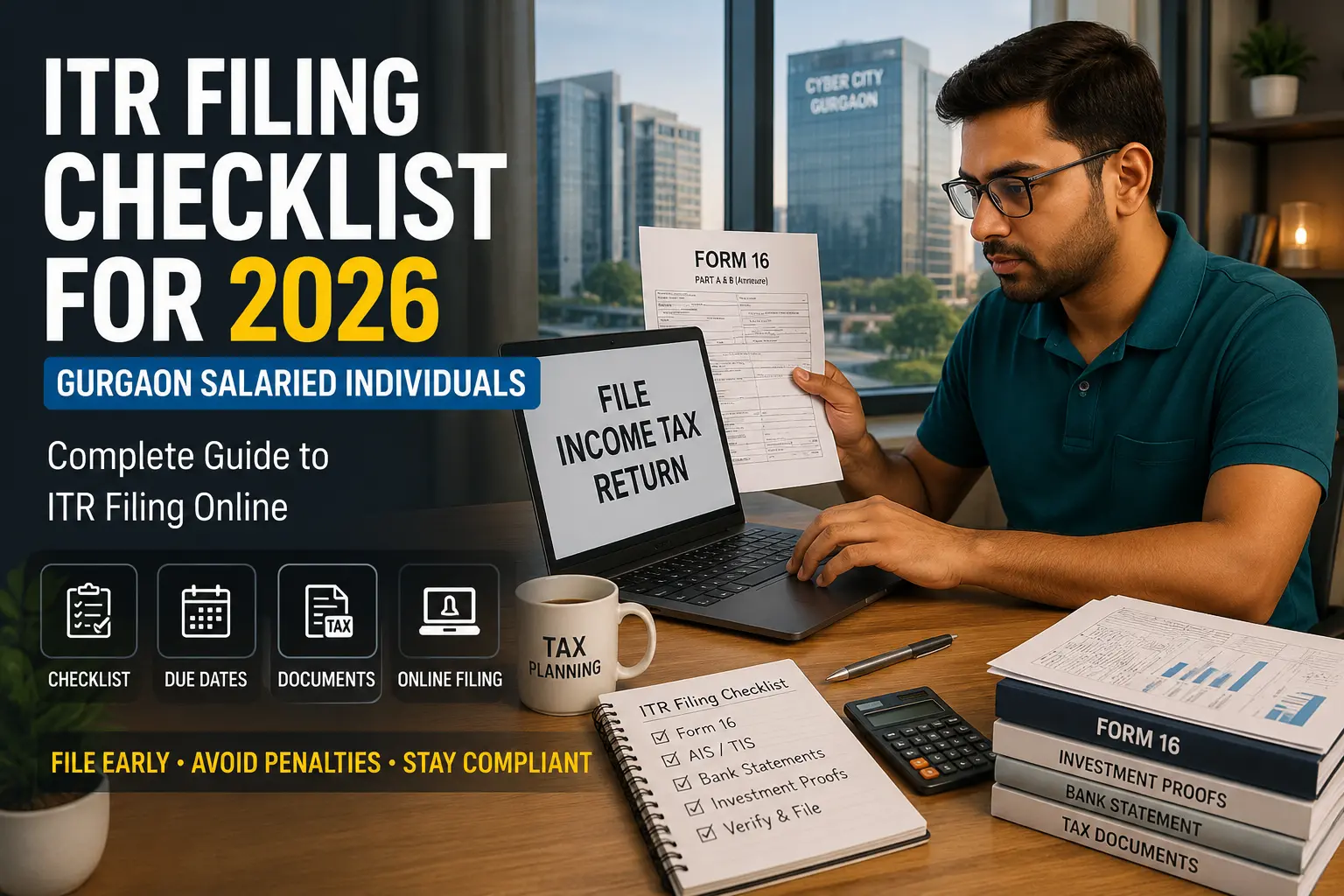 ITR Filing Checklist for 2026 Gurgaon Salaried Individuals – Complete Guide to ITR Filing Online