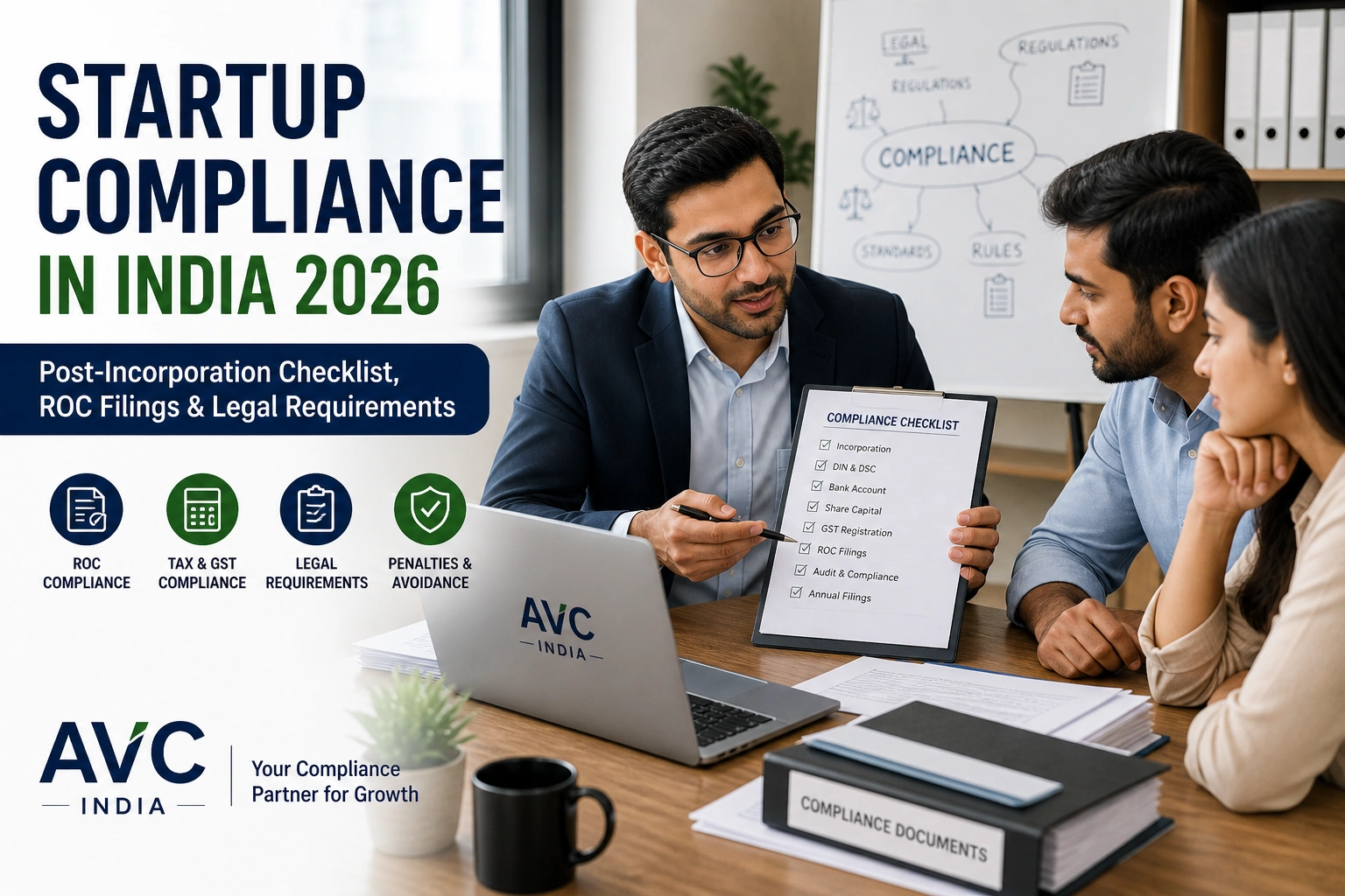  Startup Compliance in India 2026: Post-Incorporation Checklist, ROC Filings & Legal Requirements