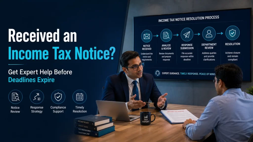 get experts help in income tax notice