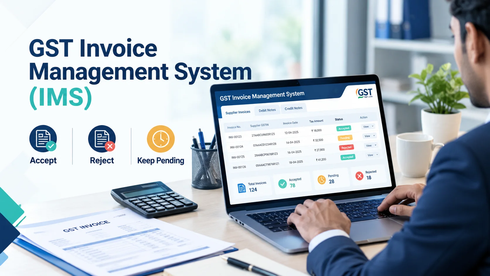 GST Invoice Management System (IMS): How to Accept, Reject, or Keep Invoices Pending