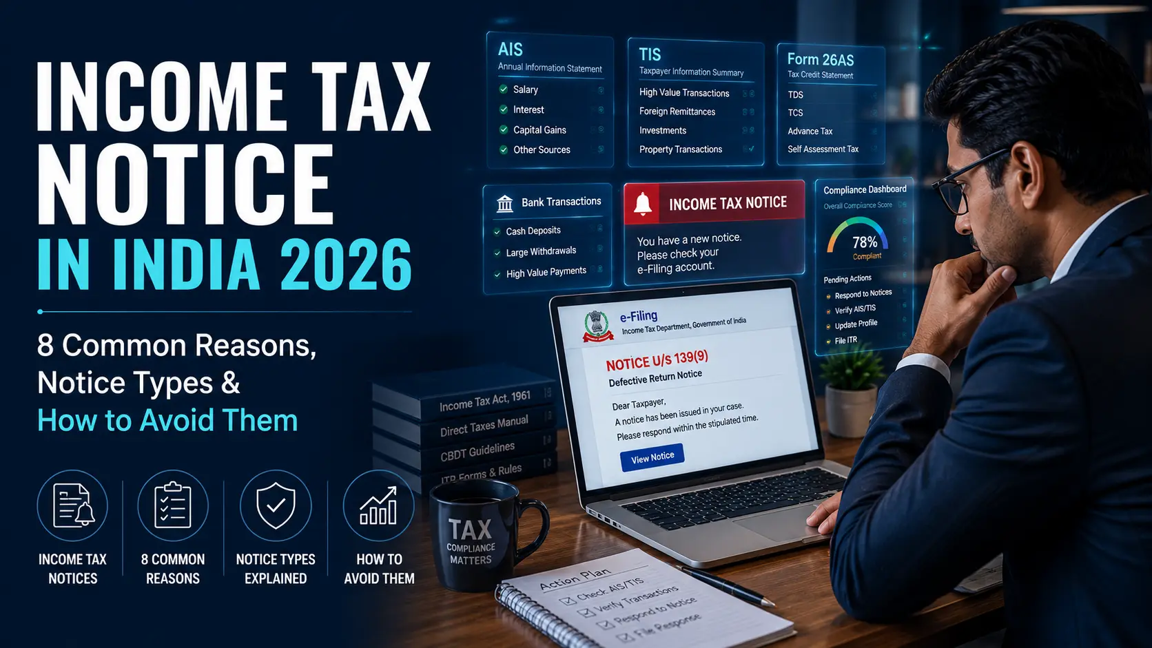 8 Common Reasons You Can Get an Income Tax Notice – How to Avoid It